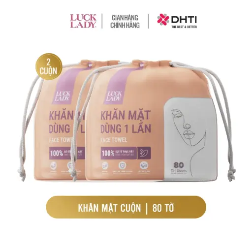 Combo 2 cuộn KM dùng 1 lần 80 tờ