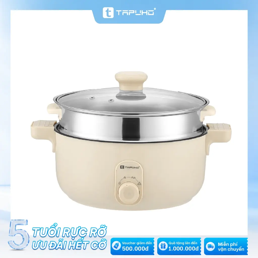 NỒI LẨU NƯỚNG HẤP 2 TẦNG TAPUHO TMP99
