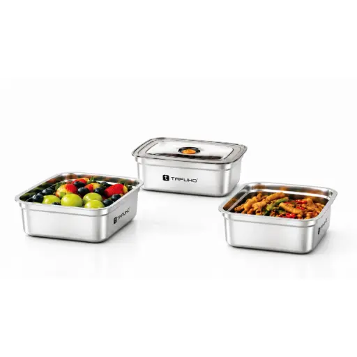 Bộ hộp đựng thực phẩm inox 3 món TAPUHO TSC03 DailyBox